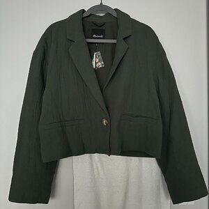 Madewell - The Drop-Shoulder Crop Blazer (NWT)